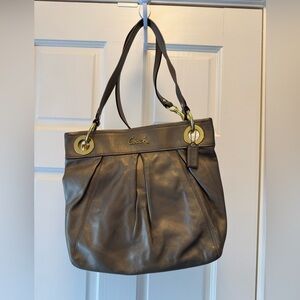 Coach Ashley Bronze Leather Crossbody